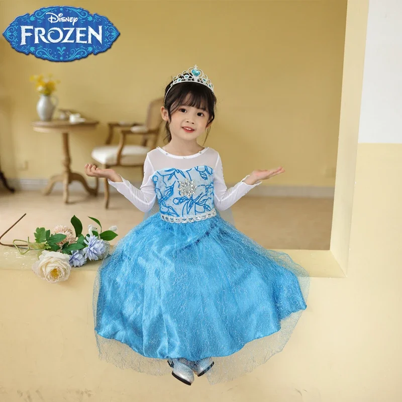 Disney Frozen Costumes Cartoon Figure Cute Blue Fancy Queen Elsa Girls Princess Dress Halloween Cosplay Party Accessories Gifts
Disney Frozen Costumes Cartoon Figure Cute Blue Fancy Queen Elsa Girls Princess Dress Halloween Cosplay Party Accessories Gifts