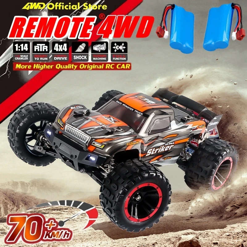 4WD Super Fast RC Car 1:14 70 км/ч Бесщеточный высокоскоростной грузовик с дистанционным управлением 4X4 Вездеход Off Road Buggy Drift Racing Vehicle
4WD Super Fast RC Car 1:14 70 км/ч Бесщеточный высокоскоростной грузовик с дистанционным управлением 4X4 Вездеход Off Road Buggy Drift Racing Vehicle