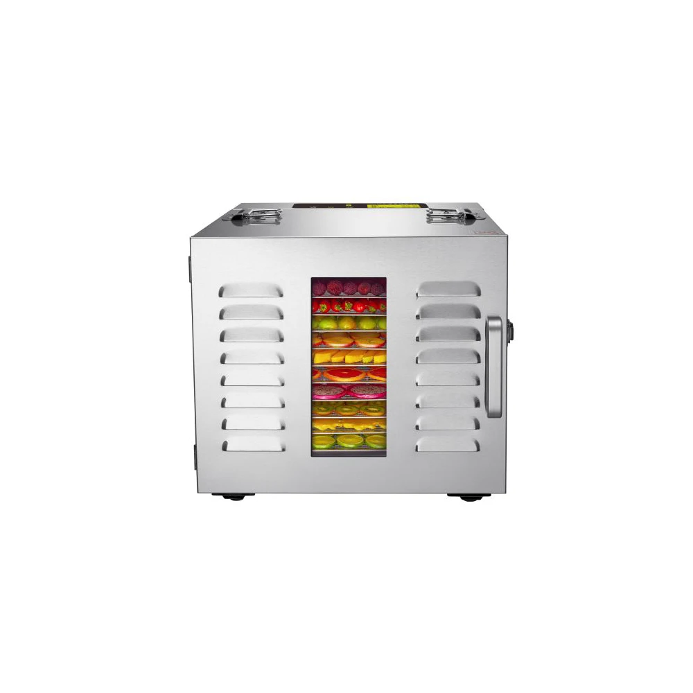 59L Industrial Dehydrator Stainless Steel Fruit Drying Machine 10 Layer Electric Food Dehydration Equipment
59L Industrial Dehydrator Stainless Steel Fruit Drying Machine 10 Layer Electric Food Dehydration Equipment