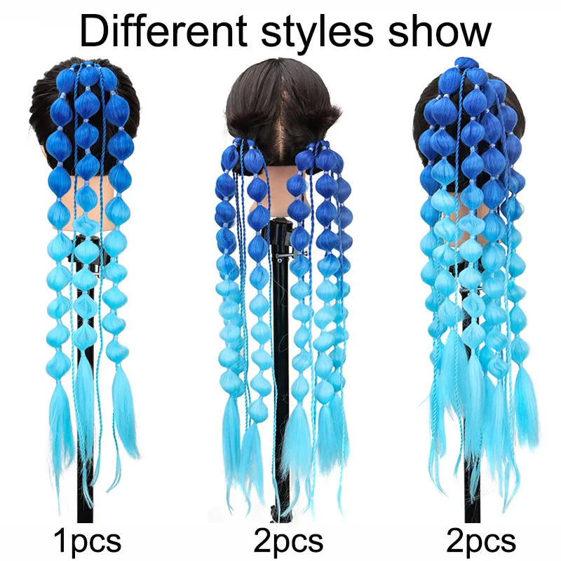 Synthetic Ponytail Extension Corlorful Bubble Braid Long Lantern Braided Ponytail Hair Tie Straight Hairpieces for Women
Synthetic Ponytail Extension Corlorful Bubble Braid Long Lantern Braided Ponytail Hair Tie Straight Hairpieces for Women