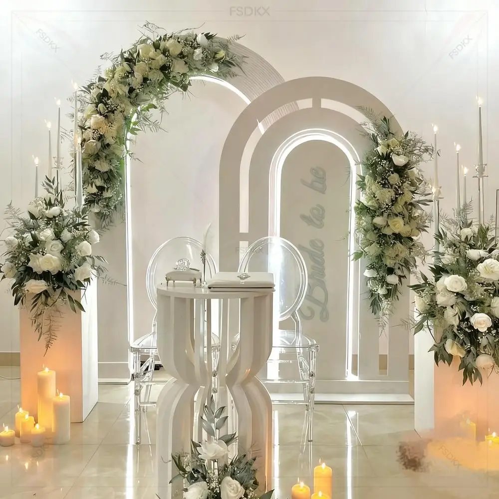 Hot Selling White Color Pvc Backdrop Stand Arch Backdrop for Wedding Party Event Decoration
Hot Selling White Color Pvc Backdrop Stand Arch Backdrop for Wedding Party Event Decoration