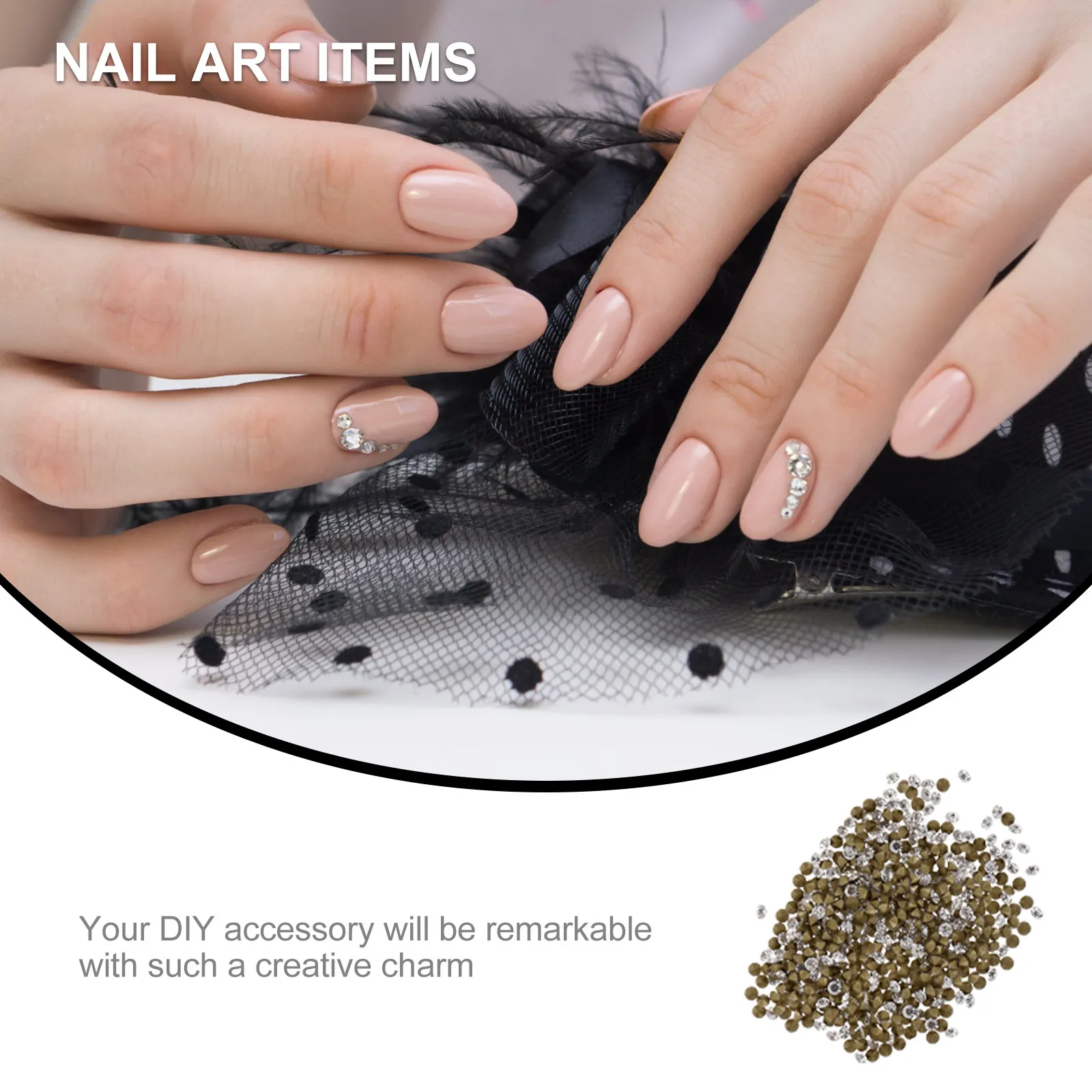 Glass Rhinestone Nail Base Premium DIY Small Decors Reusable Lightweight for Phone Case Hairpin Scrapbook Clothing
Glass Rhinestone Nail Base Premium DIY Small Decors Reusable Lightweight for Phone Case Hairpin Scrapbook Clothing