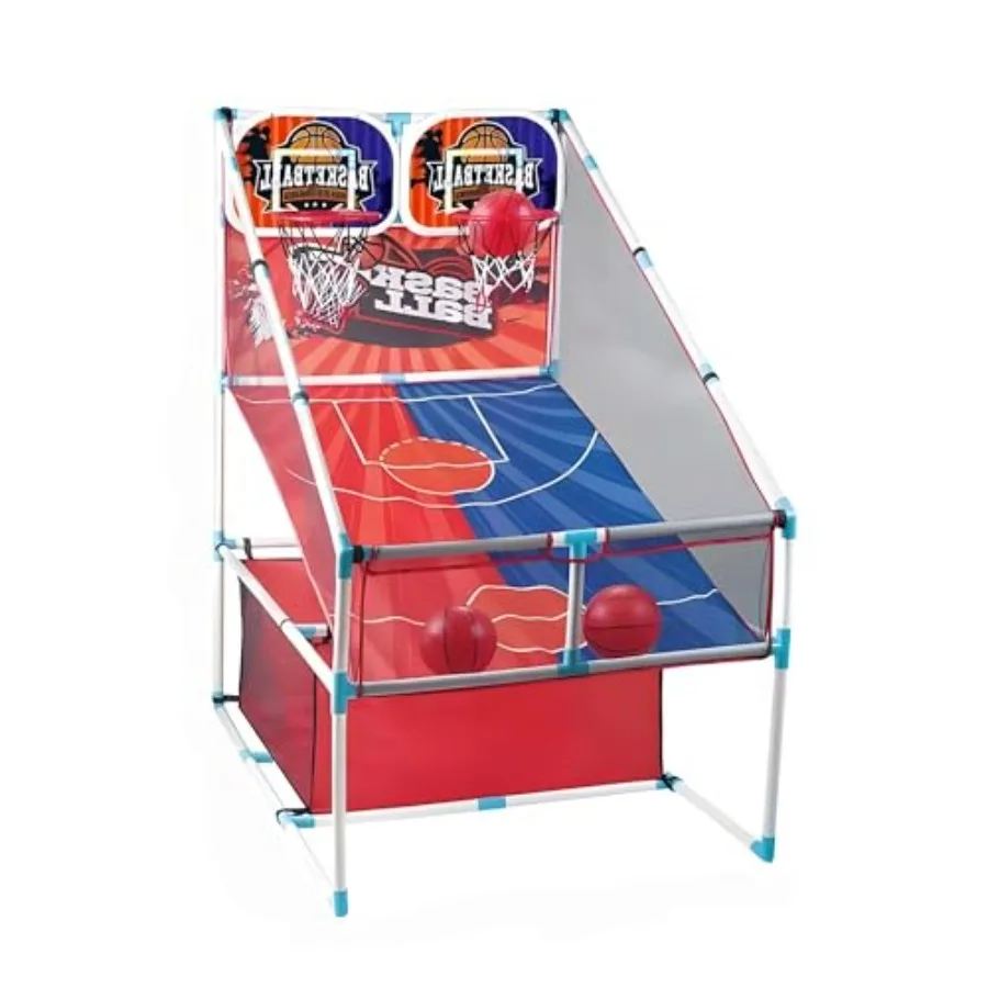 Basketball Arcade Game, Double Basketball Hoop with Balls and Pump, Fun Sports Game for Boys Girls, Gift for Ages 4+
Basketball Arcade Game, Double Basketball Hoop with Balls and Pump, Fun Sports Game for Boys Girls, Gift for Ages 4+