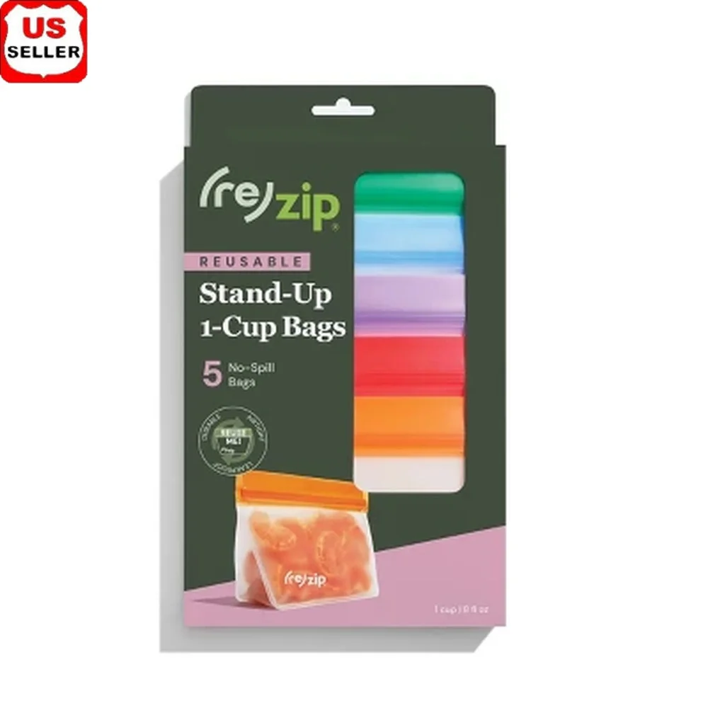 Reusable Leakproof Snack Storage Bags 5-Pack Airtight Food Containers Lunchboxes Freezer Safe Dishwasher Safe
Reusable Leakproof Snack Storage Bags 5-Pack Airtight Food Containers Lunchboxes Freezer Safe Dishwasher Safe