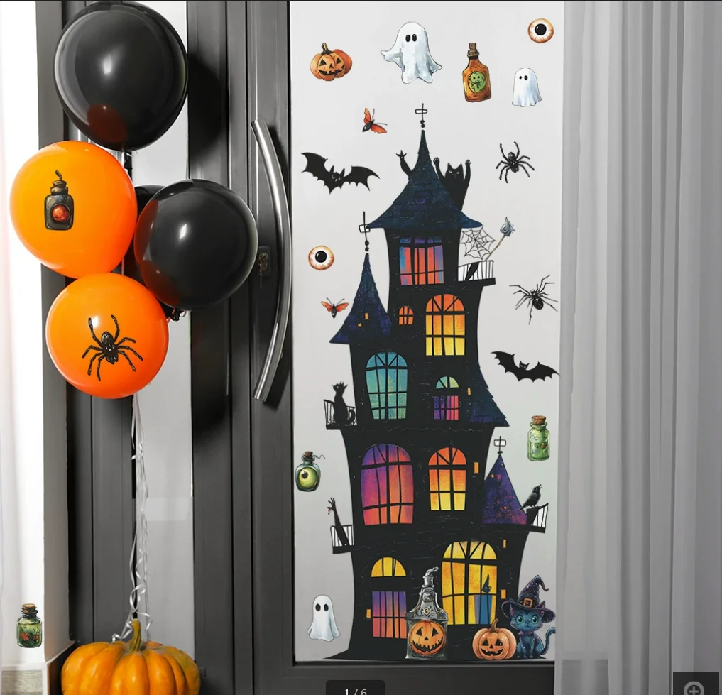Halloween Creative Wall Stickers Scary Home Window Refrigerator Door Stickers Holiday Party Decoration Sticker
Halloween Creative Wall Stickers Scary Home Window Refrigerator Door Stickers Holiday Party Decoration Sticker