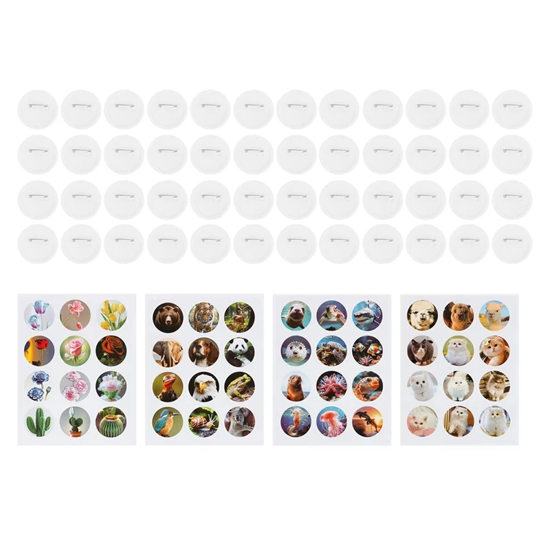 Simple Badges Button Maker Machine Button Part , DIY Pin Badge Button Press Machine 48Pcs Button Parts
Simple Badges Button Maker Machine Button Part , DIY Pin Badge Button Press Machine 48Pcs Button Parts