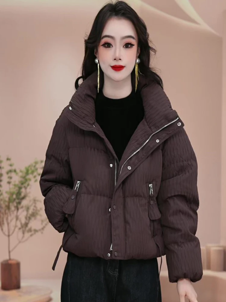Sli ort Puffer Jaet Women's Thi Warm Cotton Coat Winter New Arrival Faionable Versatile Korean Sle Zipper Closure
Sli ort Puffer Jaet Women's Thi Warm Cotton Coat Winter New Arrival Faionable Versatile Korean Sle Zipper Closure