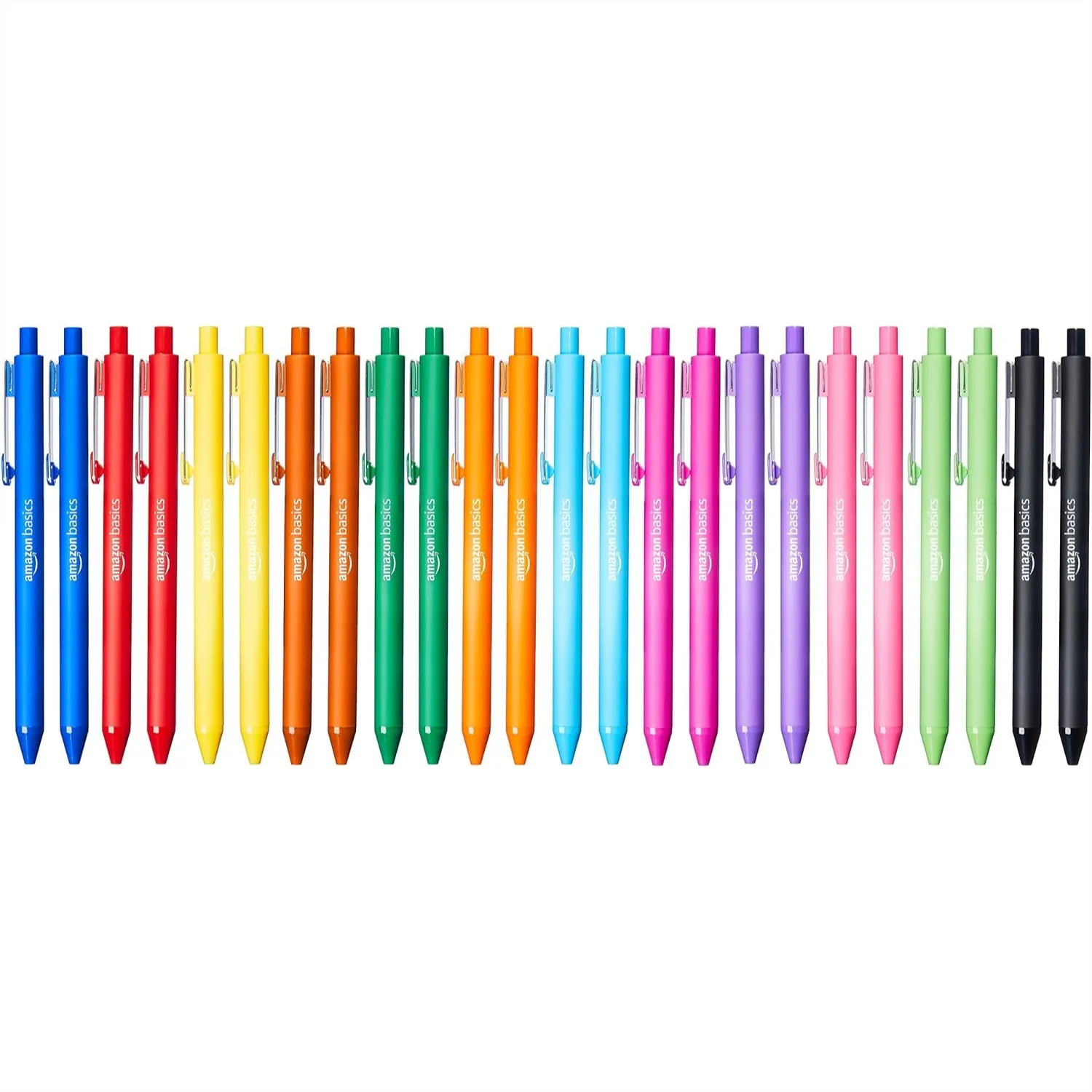 24 Pack Multi Colored Ballpoint Pens for Smooth Writing Retractable Assorted Colors
24 Pack Multi Colored Ballpoint Pens for Smooth Writing Retractable Assorted Colors