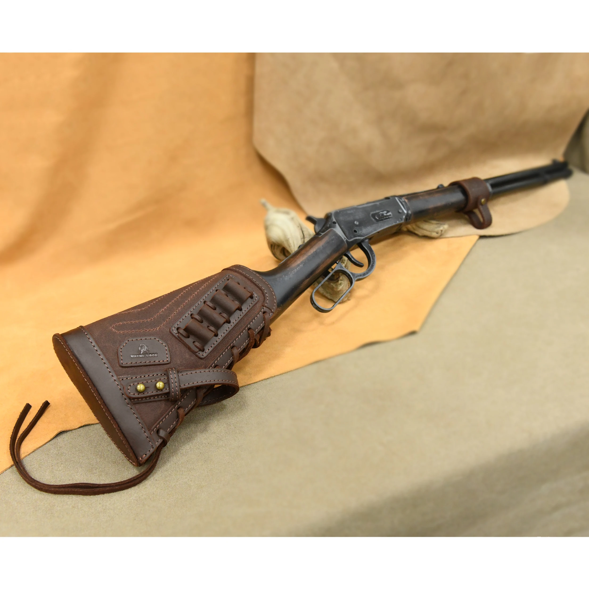 No Drill Leather Canvas Gun Ammo Buttstock With Gun Shell Holder Mount For .357.30/30 .22-250 .30/06 .308 .22LR
No Drill Leather Canvas Gun Ammo Buttstock With Gun Shell Holder Mount For .357.30/30 .22-250 .30/06 .308 .22LR