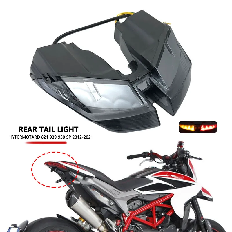 Задний задний светильник мотоцикла для DUCATI HYPERMOTARD 821 939 950 SP 2012-2021 задний фонарь светодиодный Поворотная сигнальная лампа Тормозная светильник интегрированная
Задний задний светильник мотоцикла для DUCATI HYPERMOTARD 821 939 950 SP 2012-2021 задний фонарь светодиодный Поворотная сигнальная лампа Тормозная светильник интегрированная