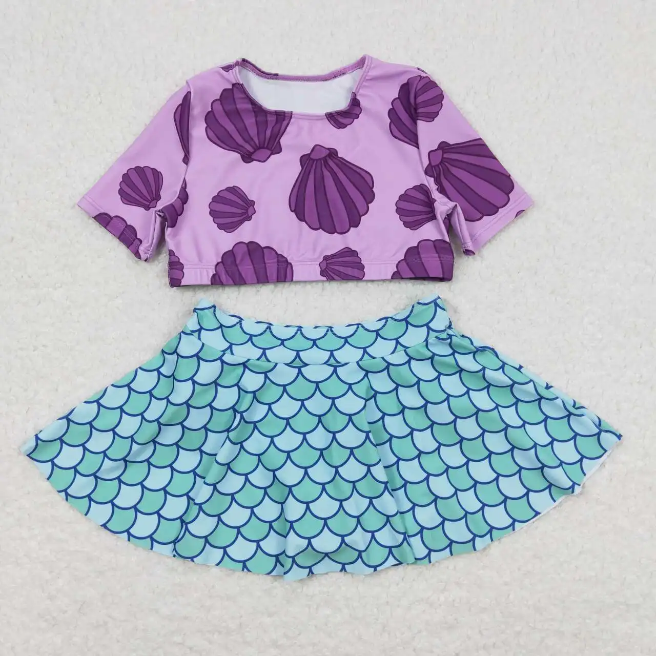 S0222 New Arrival Toddler Clothes Short Sleeve Top With Skirt Set Kids Summer Outfits Girl Swimsuit
S0222 New Arrival Toddler Clothes Short Sleeve Top With Skirt Set Kids Summer Outfits Girl Swimsuit