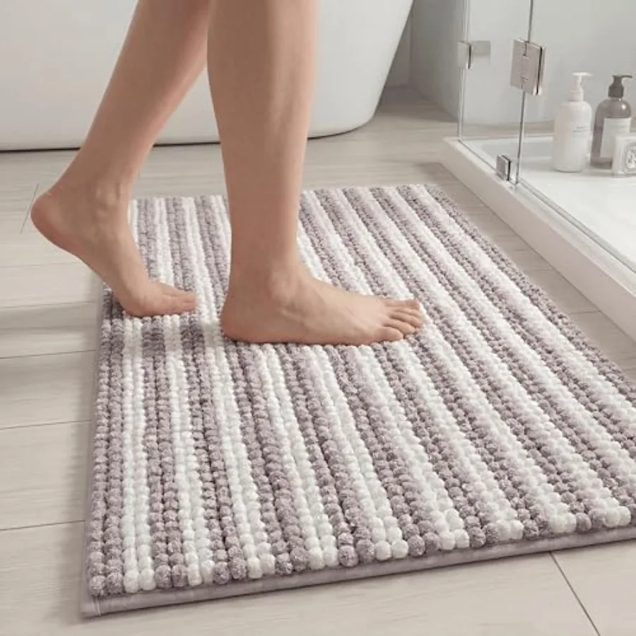 Chenille Bathroom Rug Non Slip Washable, Absorbent Bath Mat with Quick Dry Surface and Durable Hot Melt Adhesive Backing for Fl
Chenille Bathroom Rug Non Slip Washable, Absorbent Bath Mat with Quick Dry Surface and Durable Hot Melt Adhesive Backing for Fl