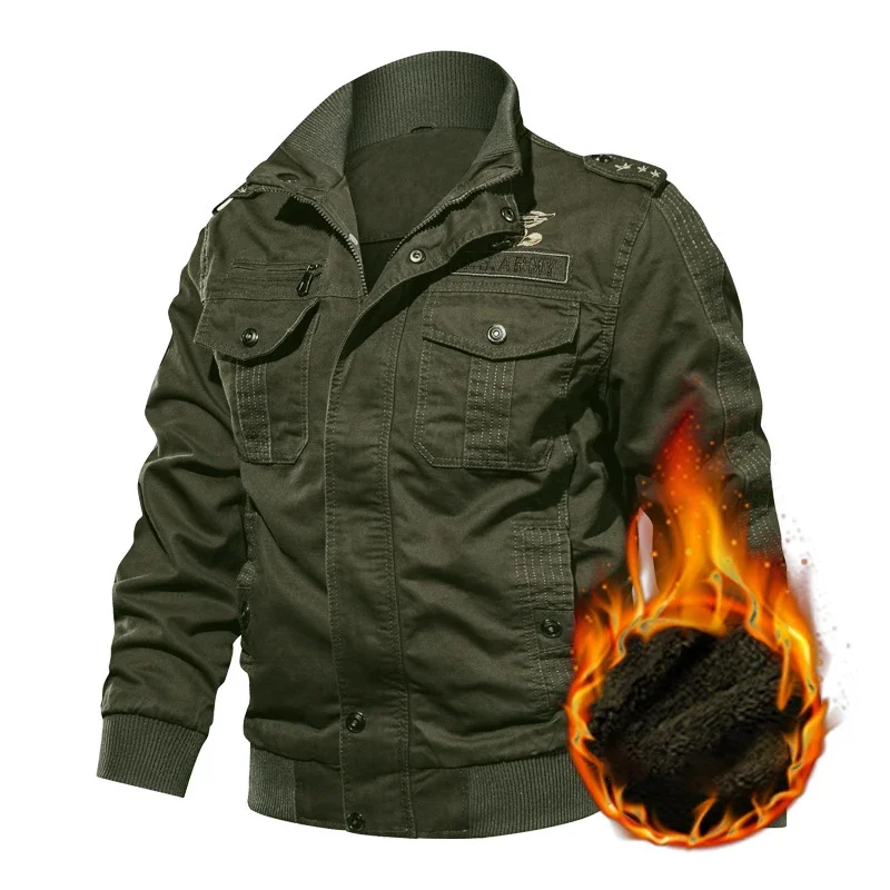 Military Jacket Outdoor Hiking Men Winter Bomber Jacket Coat Army Cotton Pilot Jacket Autumn Fashion Casual Cargo Slim Fit Coat
Military Jacket Outdoor Hiking Men Winter Bomber Jacket Coat Army Cotton Pilot Jacket Autumn Fashion Casual Cargo Slim Fit Coat