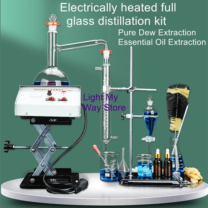 All Glass Distillation UnitElectrically Heated Pure Nectar DistillationEssential Oil ExtractionChemical Laboratory Unit
All Glass Distillation UnitElectrically Heated Pure Nectar DistillationEssential Oil ExtractionChemical Laboratory Unit