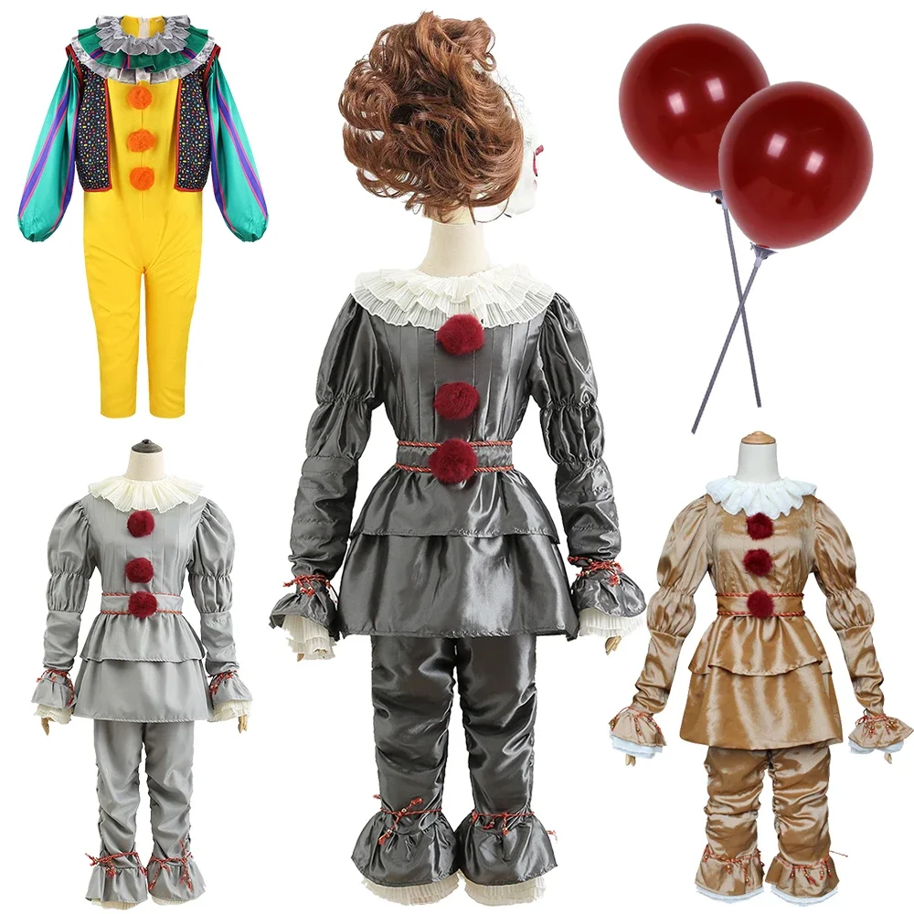 Nieuwe Halloween Volwassen Mannen Pennywise Clown Cosplay Kostuum Carnaval Feest Jongens Meisjes Podium Schurk Vintage Kleding
Nieuwe Halloween Volwassen Mannen Pennywise Clown Cosplay Kostuum Carnaval Feest Jongens Meisjes Podium Schurk Vintage Kleding