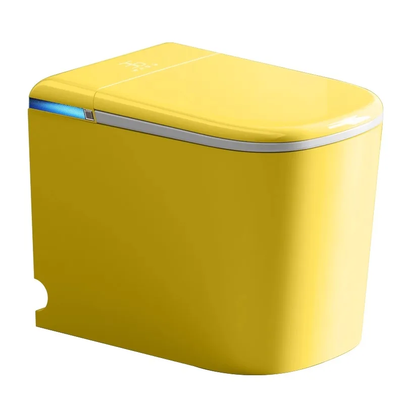 Цветной умный унитаз, полностью автоматический интегрированный бытовой унитаз для супер маленькой квартиры, размер 55 см
Цветной умный унитаз, полностью автоматический интегрированный бытовой унитаз для супер маленькой квартиры, размер 55 см