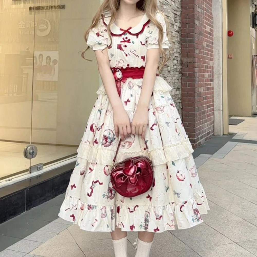 2025 summer new Lolita printed apple tea princess Japanese small girl strap skirt bodycon dress Regular Fit
2025 summer new Lolita printed apple tea princess Japanese small girl strap skirt bodycon dress Regular Fit
