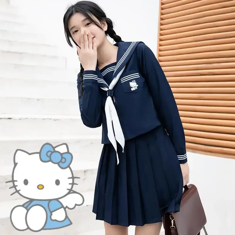 Miniso Hellokitty JK Clothes Kitcat JK Uniform Sailor Uniform Basic Model Navyblue Japan Top Navycollar Pleated Skirt Clothing
Miniso Hellokitty JK Clothes Kitcat JK Uniform Sailor Uniform Basic Model Navyblue Japan Top Navycollar Pleated Skirt Clothing