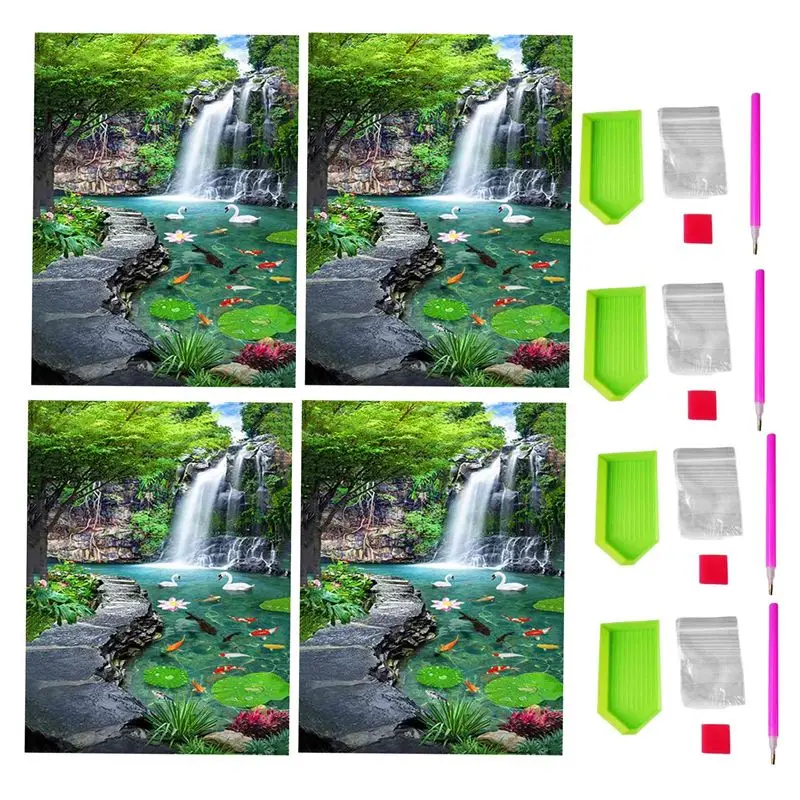 AT05-4X 5D Diamond Painting Waterfall Scenery Fish Cross Stitch DIY Diamond Embroidery Landscape Full Rhinestones Home Decor
AT05-4X 5D Diamond Painting Waterfall Scenery Fish Cross Stitch DIY Diamond Embroidery Landscape Full Rhinestones Home Decor