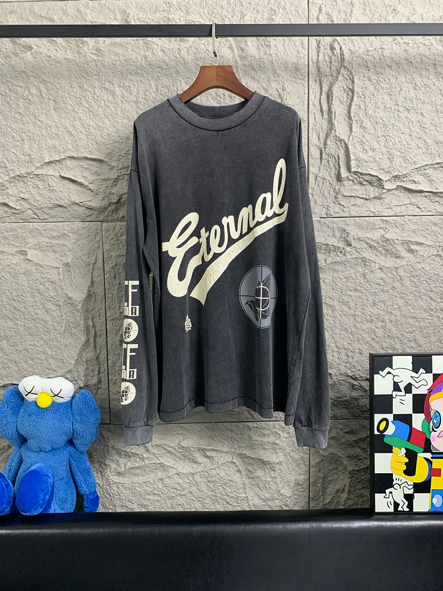 Eternal Street Sle Long Sve T-irt with Waed Craed Print Comfortable Cotton Casual Wear for Men And Women
Eternal Street Sle Long Sve T-irt with Waed Craed Print Comfortable Cotton Casual Wear for Men And Women