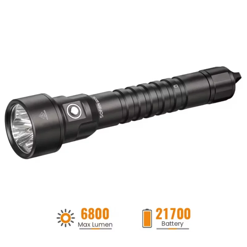 Sofirn SD09L LED Flashlight 6800lm 21700 USB Rechargeable Underwater Waterproof Torch SST40 Diving Light
Sofirn SD09L LED Flashlight 6800lm 21700 USB Rechargeable Underwater Waterproof Torch SST40 Diving Light