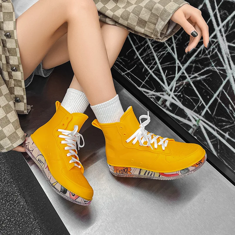 Fashionable Casual Work Rain Boots Women's Shoes Sporty Waterproof Chef's Apron Shoe Couple's Trendy Rubber Shoe
Fashionable Casual Work Rain Boots Women's Shoes Sporty Waterproof Chef's Apron Shoe Couple's Trendy Rubber Shoe