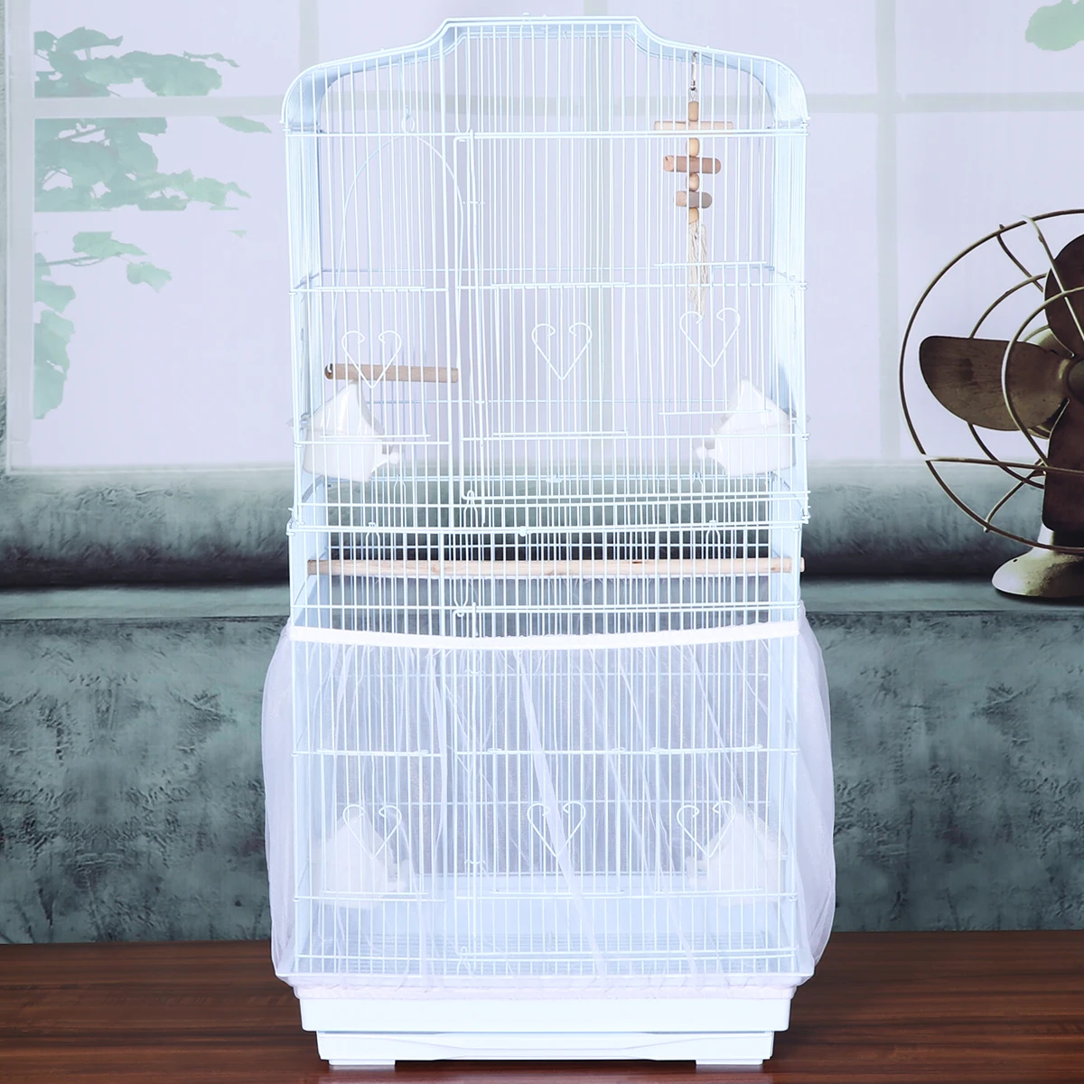 Large Mesh Bird Catcher Net Cover Skirt For Cage Elastic Heavy Duty Floor Protection Airflow Easy Wash White L
Large Mesh Bird Catcher Net Cover Skirt For Cage Elastic Heavy Duty Floor Protection Airflow Easy Wash White L