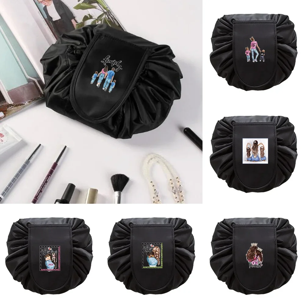 Women Drawstring Lazy Cosmetic Bag Fashion Mom Print Wash Organizer Female Make Up Pouch Portable Toiletry Beauty Case Mom Gift
Women Drawstring Lazy Cosmetic Bag Fashion Mom Print Wash Organizer Female Make Up Pouch Portable Toiletry Beauty Case Mom Gift