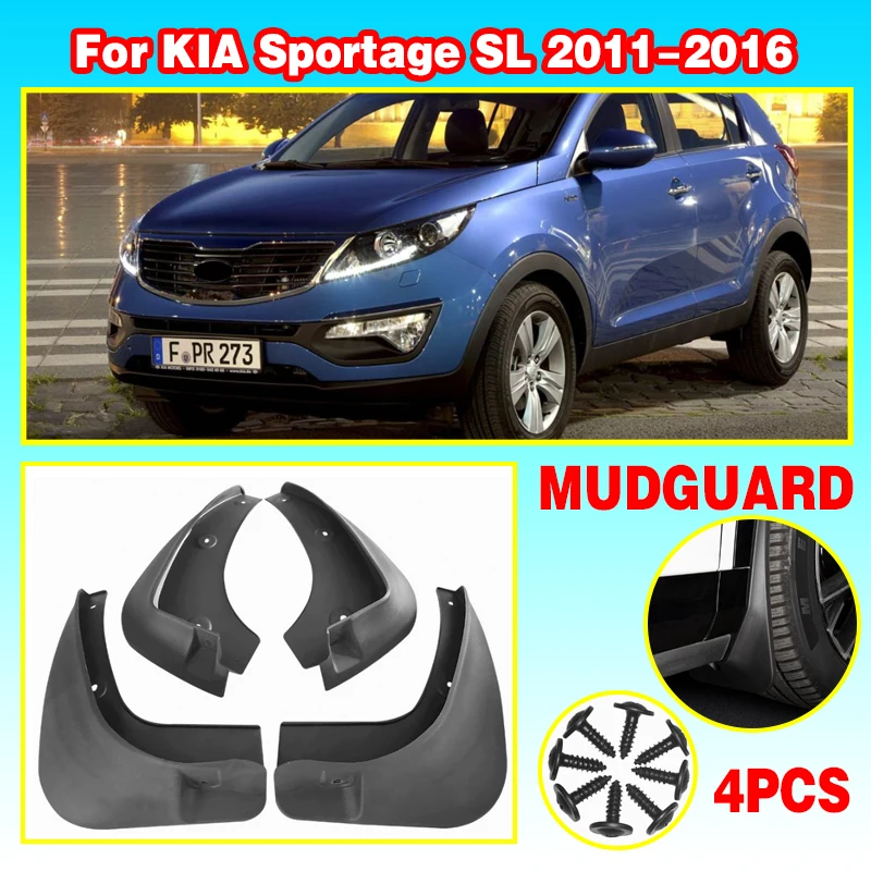 For KIA Sportage SL 2011-2016 2015 2014 High quality Fender Mudflaps Splash Guards Mudguards Mud Flaps Soft plastic Accessories
For KIA Sportage SL 2011-2016 2015 2014 High quality Fender Mudflaps Splash Guards Mudguards Mud Flaps Soft plastic Accessories