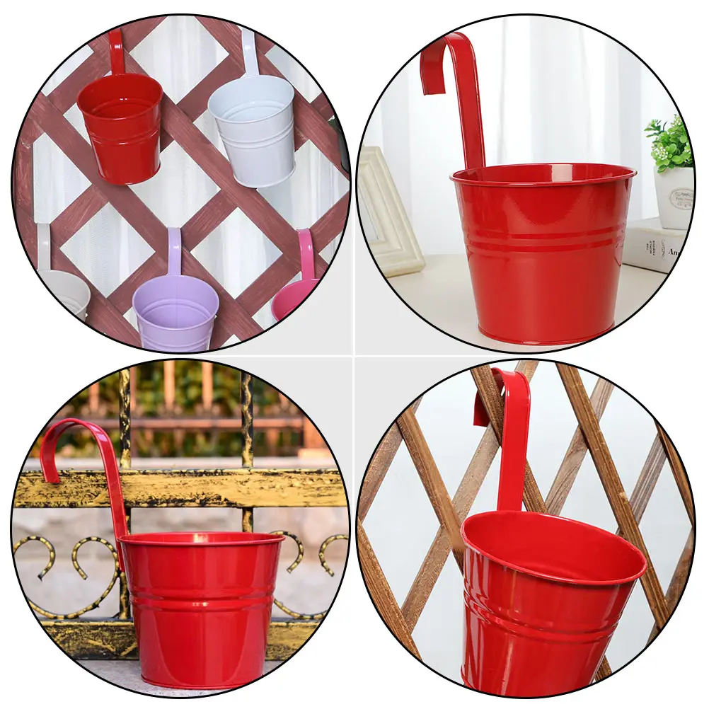 2Pcs Iron Hanging Flowerpot Metal Plant Bucket Detachable Hook Balcony Garden Decoration Large Size Durable Safe
2Pcs Iron Hanging Flowerpot Metal Plant Bucket Detachable Hook Balcony Garden Decoration Large Size Durable Safe