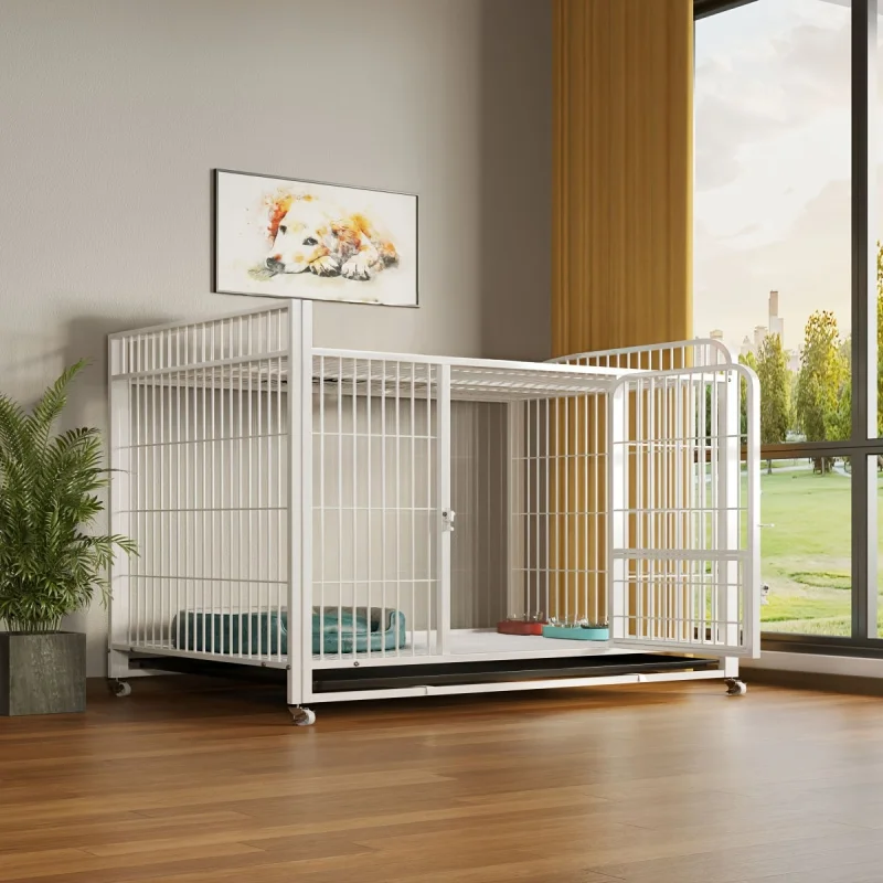 Aqwiopr Heavy Duty Dog Cage:Durable Kennel Furniture,With storage rack、Door and Easy to Move
Aqwiopr Heavy Duty Dog Cage:Durable Kennel Furniture,With storage rack、Door and Easy to Move