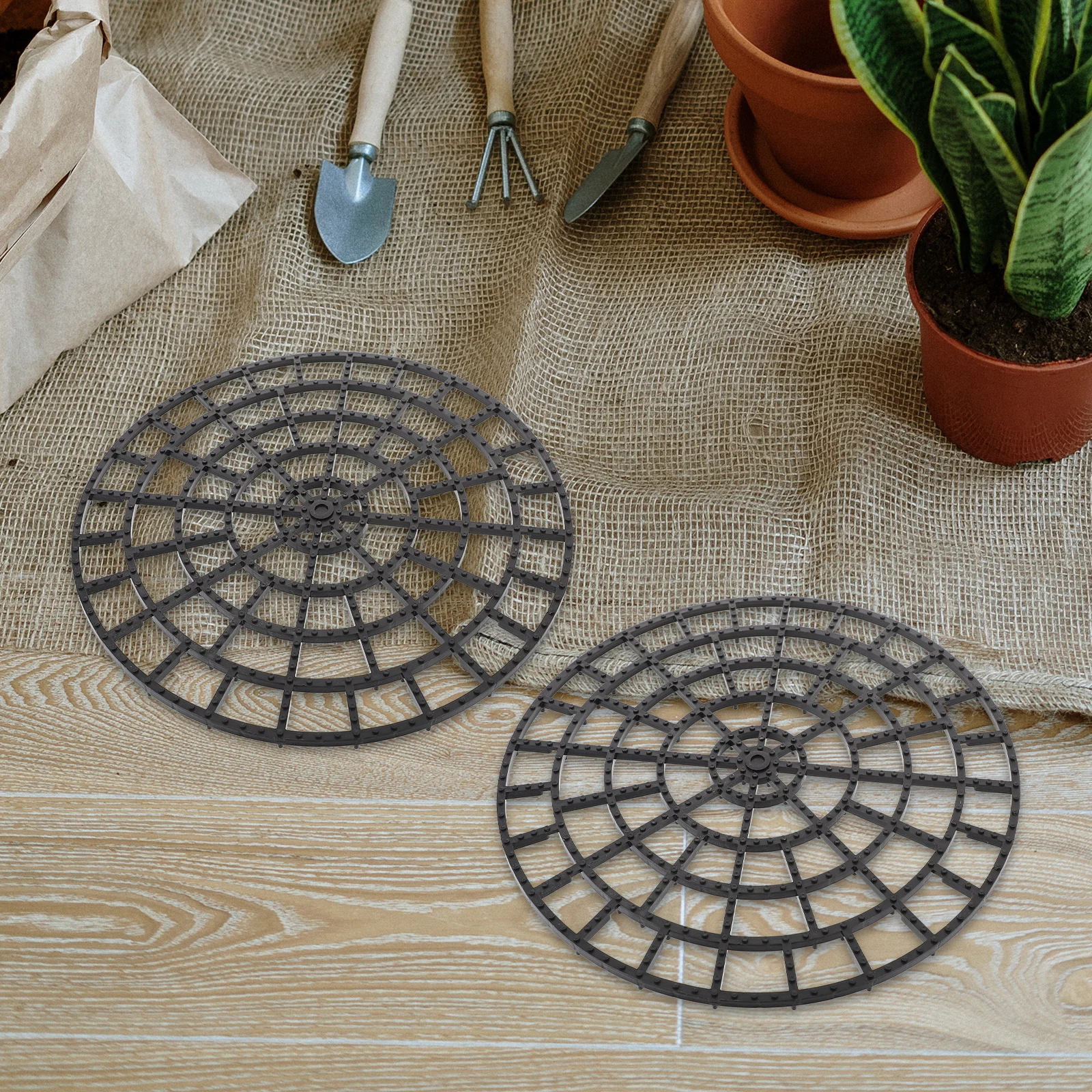 6pcs Flower Pot Bottom Mat Floor Protectors Plant Stands for Planter Riser Gardening Supplies Patio Deck Mesh
6pcs Flower Pot Bottom Mat Floor Protectors Plant Stands for Planter Riser Gardening Supplies Patio Deck Mesh