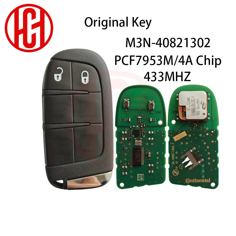 4A PCF7953M Chip M3N-40821302 Original Remote Car Key 433MHz Proximity Car Remote Key For Jeep Compass
4A PCF7953M Chip M3N-40821302 Original Remote Car Key 433MHz Proximity Car Remote Key For Jeep Compass
