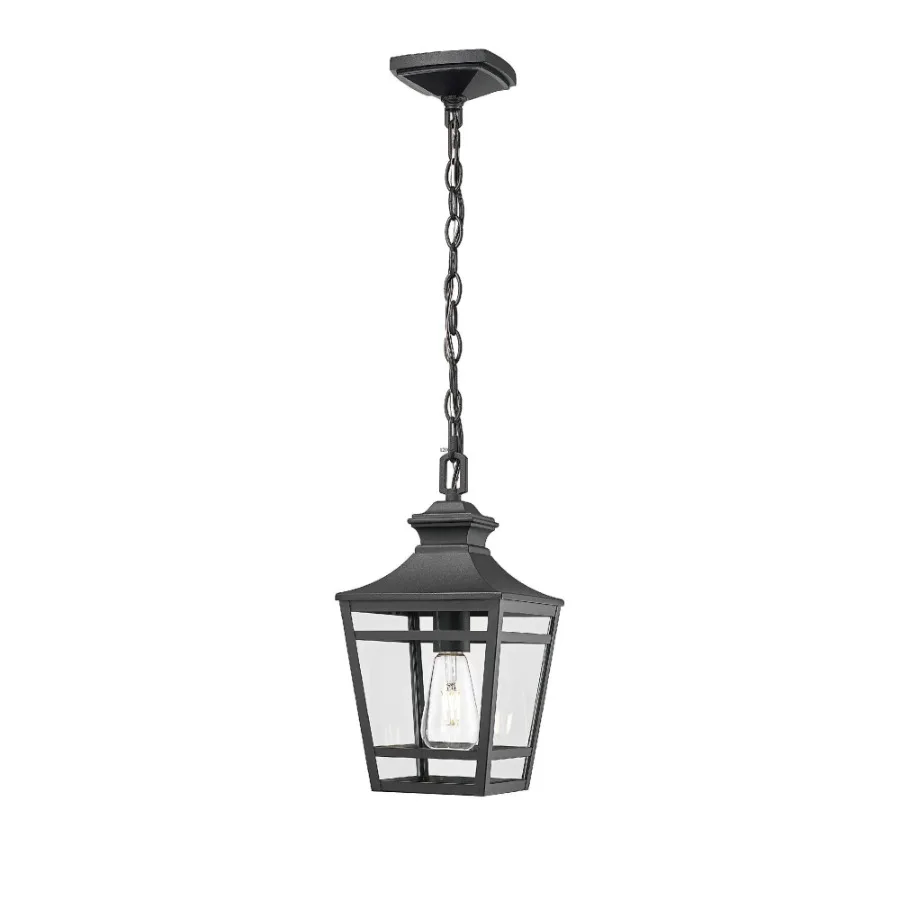 Outdoor Pendant Light E26 Socket 14.5'' Modern Exterior Hanging Light Fixture with Clear Glass Farmhouse Black Metal Outside Ch
Outdoor Pendant Light E26 Socket 14.5'' Modern Exterior Hanging Light Fixture with Clear Glass Farmhouse Black Metal Outside Ch
