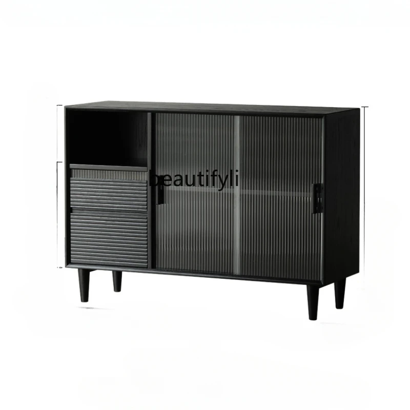 Modern Minimalist Solid Wood Sideboard Oak Black Storage Wine Cabinet Minimalist Tea Cabinet
Modern Minimalist Solid Wood Sideboard Oak Black Storage Wine Cabinet Minimalist Tea Cabinet