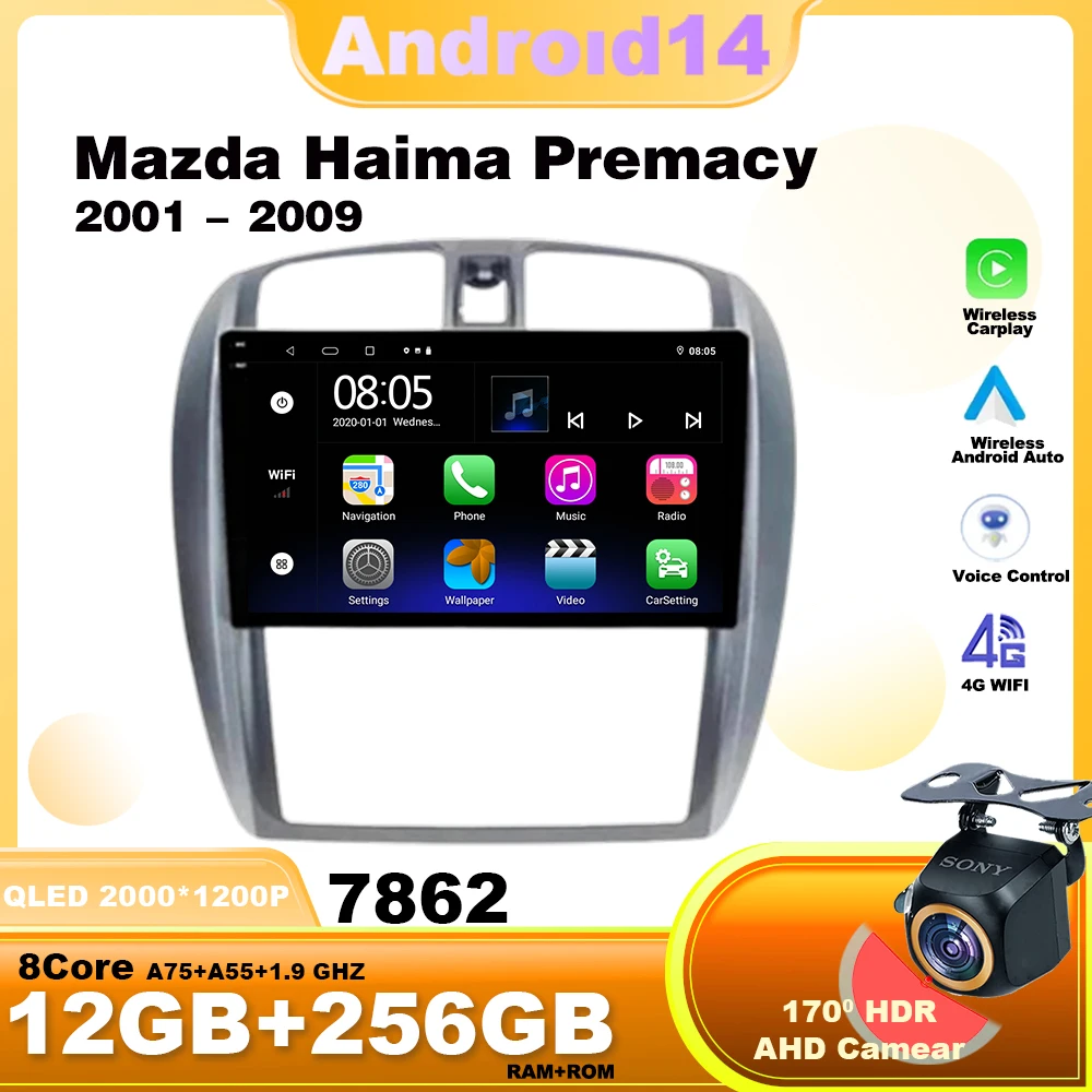 Android14 For Mazda Haima Premacy 2001 - 2009 Car Radio Navigation Multimedia Video Player WIFI 4G BT Head Unit Wireless Carplay
Android14 For Mazda Haima Premacy 2001 - 2009 Car Radio Navigation Multimedia Video Player WIFI 4G BT Head Unit Wireless Carplay