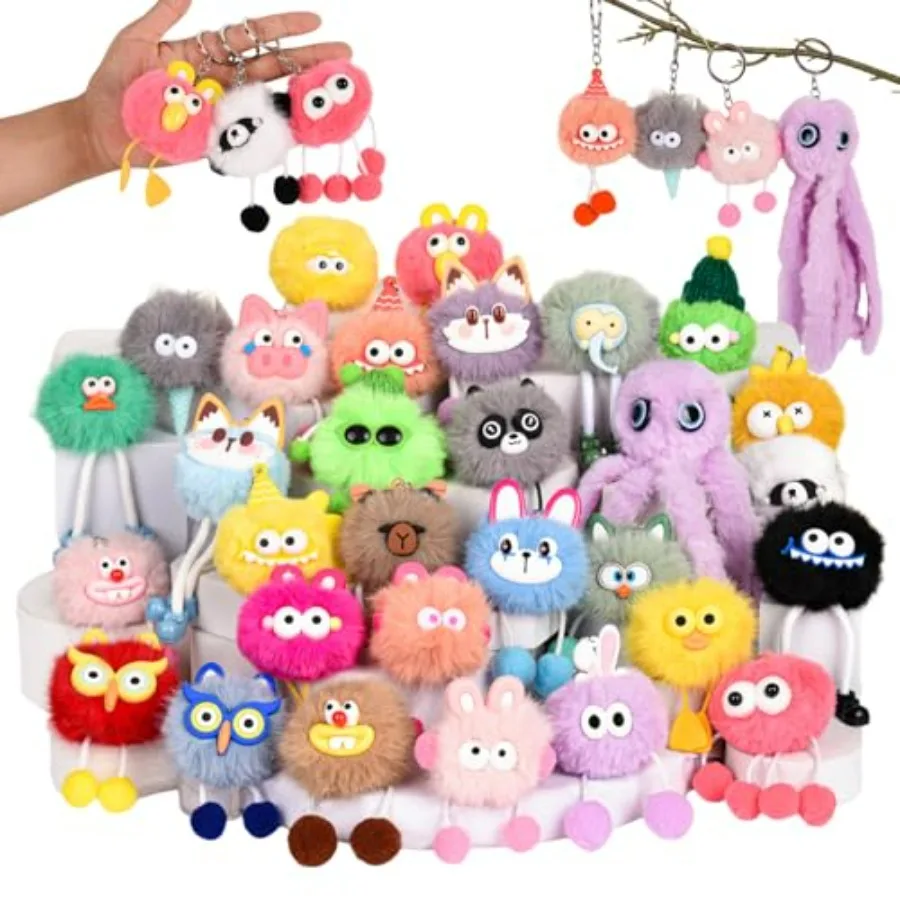 30 Pcs Cute Plush Keychains Kawaii Keychain Bulk for Birthday Goodie Bags Pinata Toys Classroom Prizes Party Favors
30 Pcs Cute Plush Keychains Kawaii Keychain Bulk for Birthday Goodie Bags Pinata Toys Classroom Prizes Party Favors
