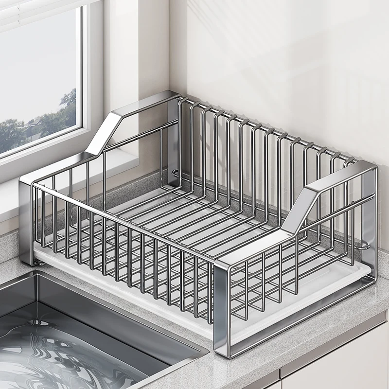 Stainless Steel Dish Drying Rack – 2-Tier Kitchen Organizer for Plates, Bowls & Utensils (304 Rustproof Design)
Stainless Steel Dish Drying Rack – 2-Tier Kitchen Organizer for Plates, Bowls & Utensils (304 Rustproof Design)