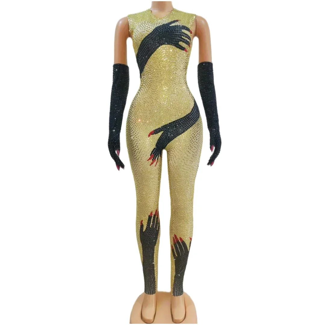 NewYear Women Rhinestone Glitter Singer Stage Birthday Party Queen Jumpsuits 2025 Futuristic Gloves Body Suits
NewYear Women Rhinestone Glitter Singer Stage Birthday Party Queen Jumpsuits 2025 Futuristic Gloves Body Suits