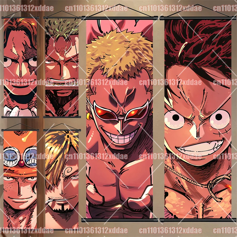 Art Scroll Painting Luffy Zoro Doflamingo Shanks Sanji Robin One Piece HD Poster Indoor Soft Decoration Wall Decoration Painting
Art Scroll Painting Luffy Zoro Doflamingo Shanks Sanji Robin One Piece HD Poster Indoor Soft Decoration Wall Decoration Painting