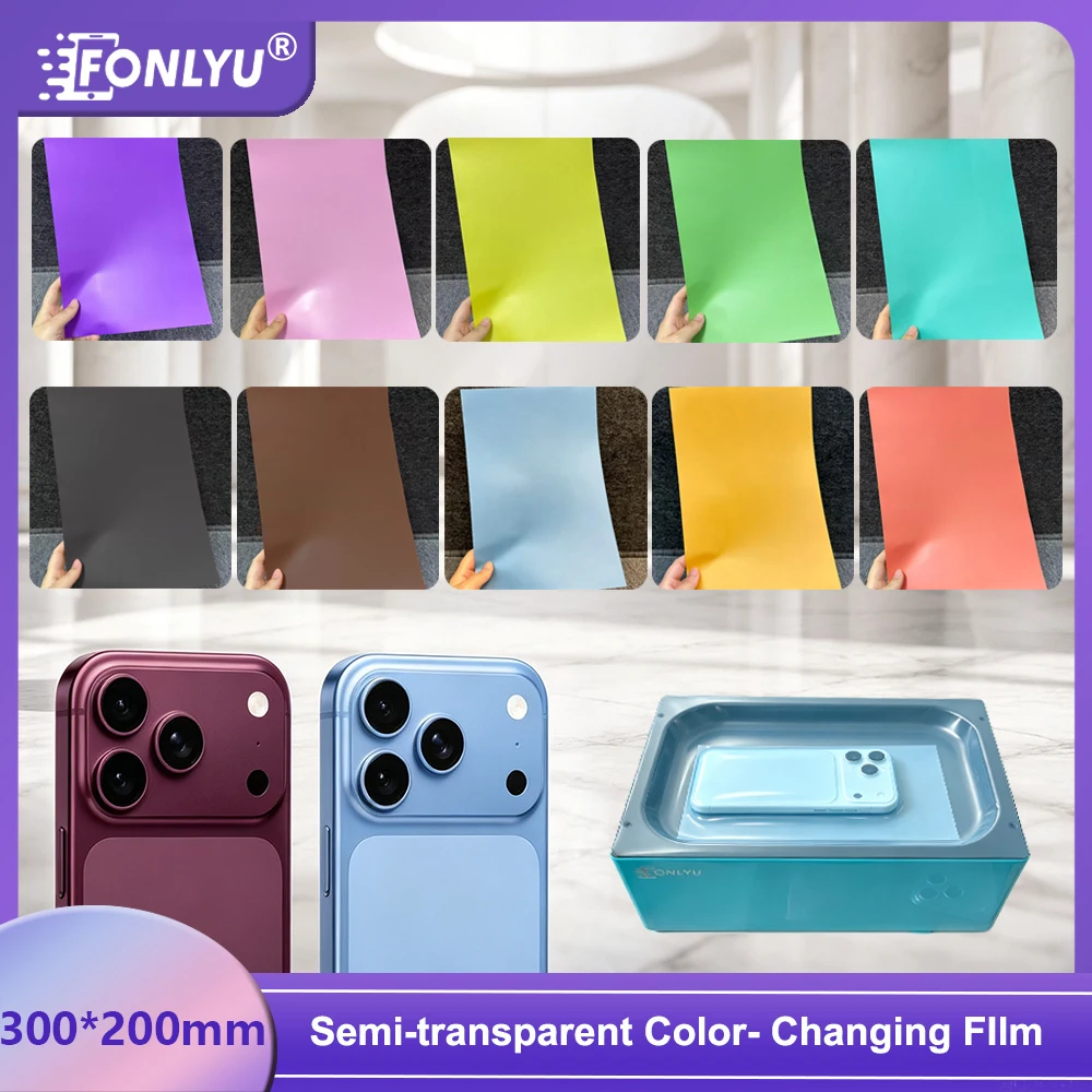 FONLYU 10pc A4 Mobile Phone Back Cover Color Changing Film Vacuum Wrapping Envelope Machine for iPhone 17 16 15 14 13 12 Pro Max
FONLYU 10pc A4 Mobile Phone Back Cover Color Changing Film Vacuum Wrapping Envelope Machine for iPhone 17 16 15 14 13 12 Pro Max