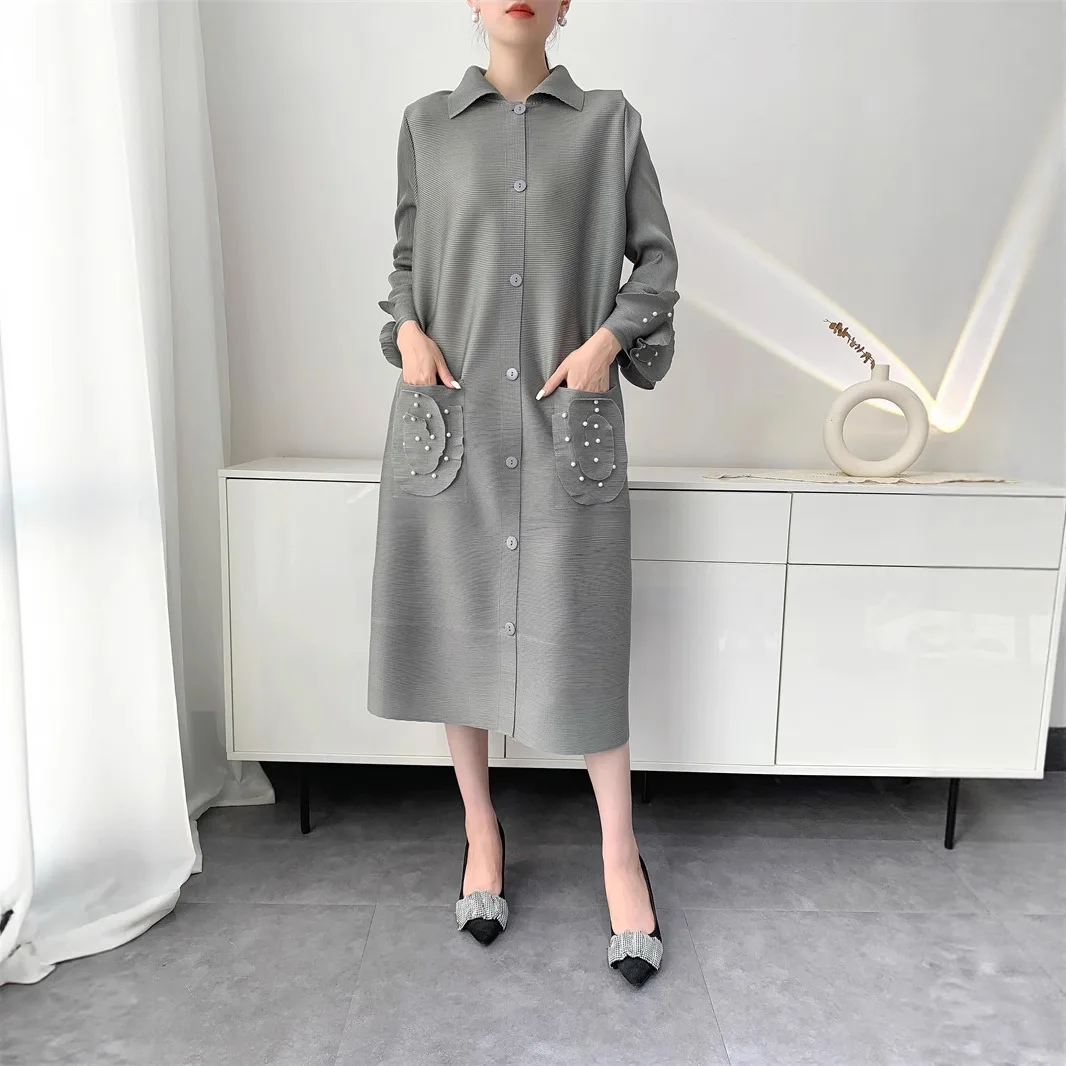 Осеннее платье Miyake Style 2025: женская плиссированная юбка, модные свободные средние и длинные плиссированные платья для снижения возраста
Осеннее платье Miyake Style 2025: женская плиссированная юбка, модные свободные средние и длинные плиссированные платья для снижения возраста