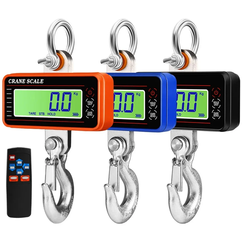 1500kg 1000kg 500kg Digital Crane Scale 20M Remote Control Heavy Duty Hanging Scales LCD Industrial Hook Weighing Blance N/lb/KG
1500kg 1000kg 500kg Digital Crane Scale 20M Remote Control Heavy Duty Hanging Scales LCD Industrial Hook Weighing Blance N/lb/KG