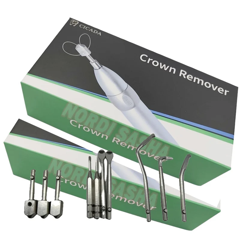 1 комплект, легкое средство для удаления зубов CICADA, автоматическое средство для удаления коронок и мостов, регулируемое 5-ступенчатое сцепление для корон зубов, стоматологические инструменты
1 комплект, легкое средство для удаления зубов CICADA, автоматическое средство для удаления коронок и мостов, регулируемое 5-ступенчатое сцепление для корон зубов, стоматологические инструменты