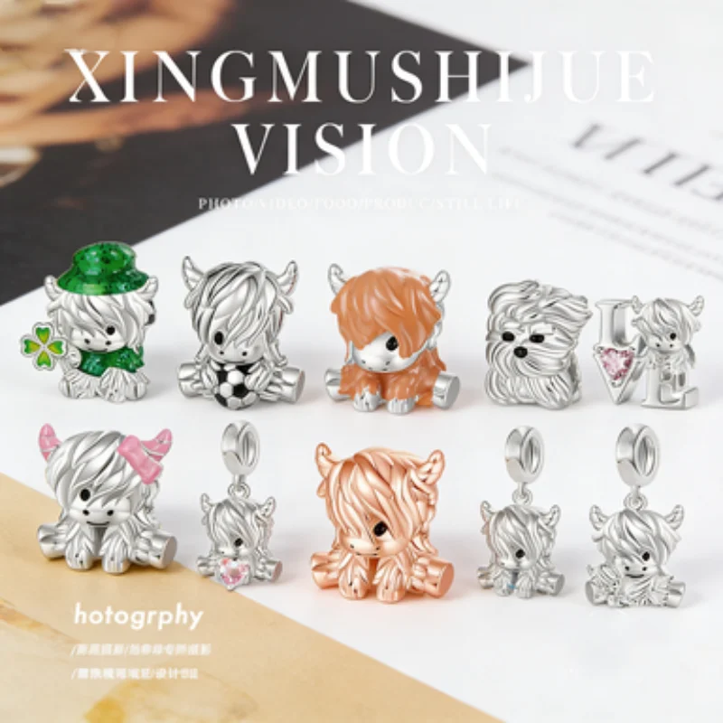 NEW Highland Cow & Scottish Terrier Charms for Silver 925 Bracelet DIY Jewelry Making Cute Animal Pendant Beads for Women Gift
NEW Highland Cow & Scottish Terrier Charms for Silver 925 Bracelet DIY Jewelry Making Cute Animal Pendant Beads for Women Gift