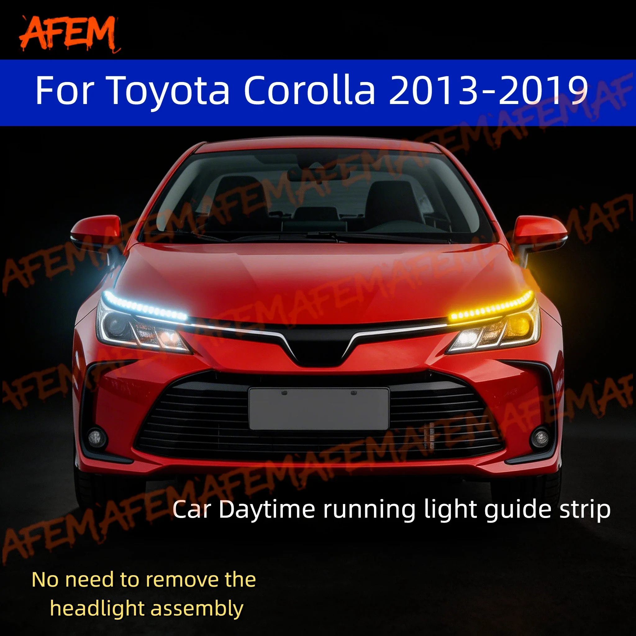 2Pcs For Toyota Corolla 2013-2019 12V Led Guide Strip Headlight For Car Daytime Running Lights Turn Signal Bulb DRL
2Pcs For Toyota Corolla 2013-2019 12V Led Guide Strip Headlight For Car Daytime Running Lights Turn Signal Bulb DRL