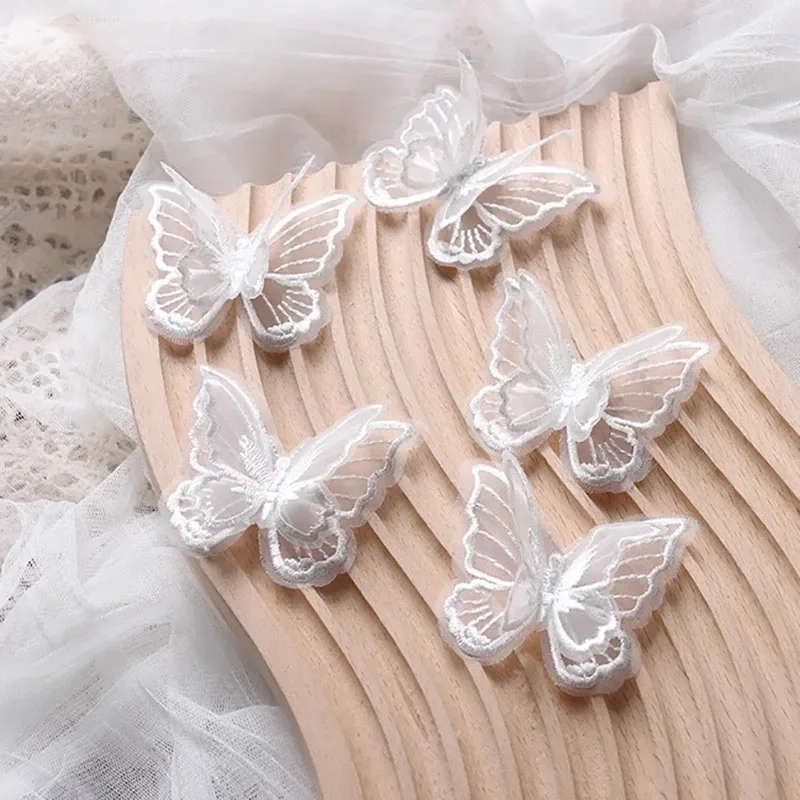 3pcs/5pcs/10pcs Super Immortal 3D Embroidery Lace Butterfly Accessories White Handmade DIY Materials Clothing Accessories
3pcs/5pcs/10pcs Super Immortal 3D Embroidery Lace Butterfly Accessories White Handmade DIY Materials Clothing Accessories