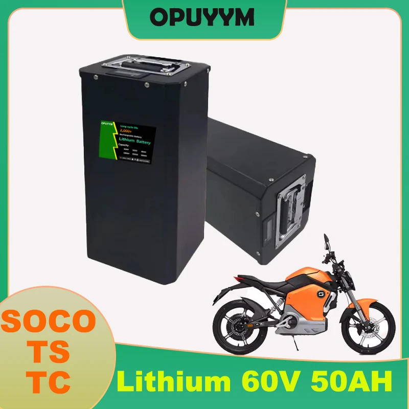 SOCO TC TS 60V 50AH литиевая батарея LI-ION с Smart BMS 80A Bluetooth для электрического автомобиля мотоцикла
SOCO TC TS 60V 50AH литиевая батарея LI-ION с Smart BMS 80A Bluetooth для электрического автомобиля мотоцикла