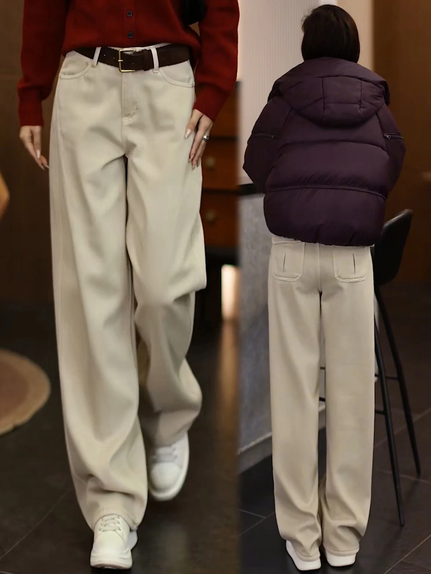 High Waist Fleece Lined Casual Wide Leg Jeans Women's Autumn Winter New Style Popular Blade Shape Comfortable Breathable Warm
High Waist Fleece Lined Casual Wide Leg Jeans Women's Autumn Winter New Style Popular Blade Shape Comfortable Breathable Warm