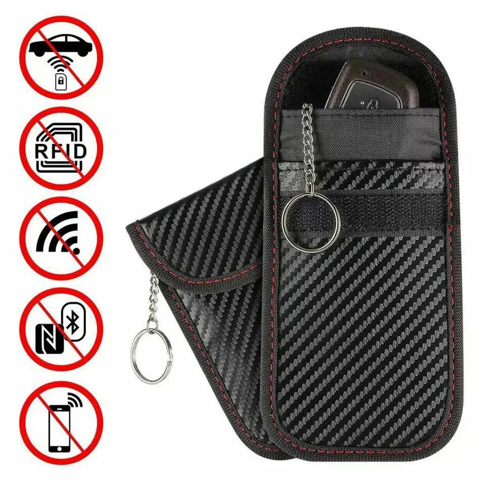 2 pcs Anti-scanning Card Cover Signal GPS Blocking Car Key Fob EMF Protection Faraday Bag with Buckle
2 pcs Anti-scanning Card Cover Signal GPS Blocking Car Key Fob EMF Protection Faraday Bag with Buckle